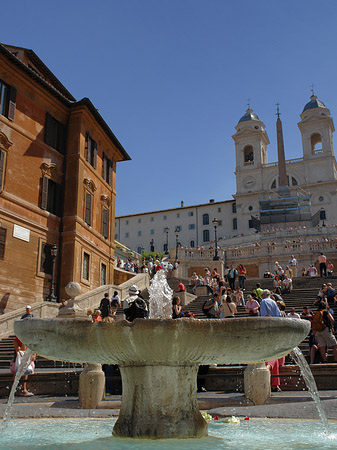 Fotos Kirche und der Barcaccia Brunnen
