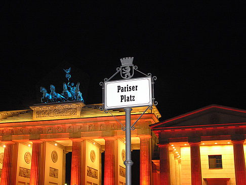 Foto Brandenburger Tor bei Nacht - Berlin