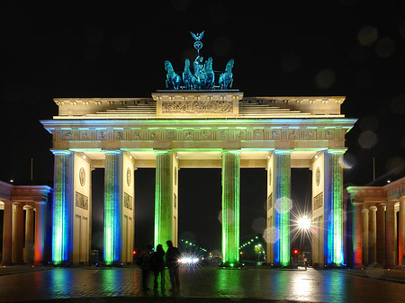 Foto Brandenburger Tor bei Nacht - Berlin