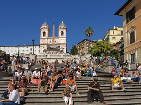 Foto Treppe mit Kirche - Rom